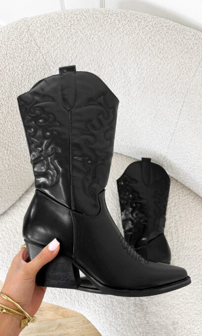 Bo western boots zwart